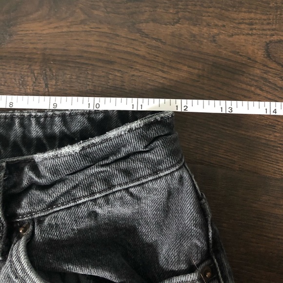 Topshop Washed Black Mom Jeans - Picture 5 of 7